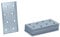 HELPMATE – 12 Stück Lochplatten 40x80 mm – Flachverbinder galvanisch verzinkt & blau passiviert – Holzverbinder mit hervorragendem Korrosionsschutz, stabil & langlebig – einfache Montage
