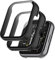 Alenbowen Estuche Compatible con Realme Watch 2 PC Cover con protección de Vidrio Templado, protección Completa Ultrafina Protector Cover-Negro+Negro【2 Piezas】