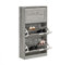 SoBuy Zapatero con 2 Solapas Armario de Entrada Zapatero Organizador Gris 60 x 23 x 115 cm FSR137-L-HG ES