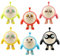Mini Figures Set 6 Pieces E-ggy Party Figures Cake Toppers Birthday Cake Decoration Action Figures Collection Toys Desktop Decorations Birthday Anniversary Toy, for Children Birthday Gift