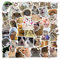 50 Stück Katzen Sticker, Cat Meme Sticker, Cute Sticker Cat Wasserfeste Aufkleber Stickers Funny Stickers Meme Aufkleber Set Vinyl Stickers für Wasserflasche, Gitarre, Koffer, Skate, Notebook
