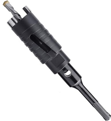 GRIXLEN 35mm Dry Diamond Core Drill Bit with SDS Plus Adapter, 1.0 count, for Granite, Marble, Masonry, Concrete, Stone, Brick and Block