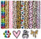 Tintnut Leopard Plotterfolie Textil,flexfolie plotter textil, 10Pack 30cmx25cm Perfekt für Cricut, Plotter und Transferpressen