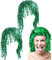 Generic Lametta-Perücken, Kostüm, Cosplay, lustiger glänzender Hut, metallischer Haarschmuck für Party, Karneval für Frauen