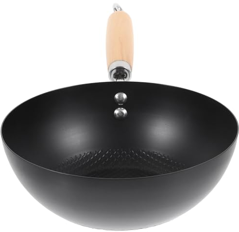 PRETYZOOM Wok Giapponese Piccolo Da 20 Cm Padella Antiaderente Per Cucinare Padella Per Saltare in Pentolame Antiaderente Per Una