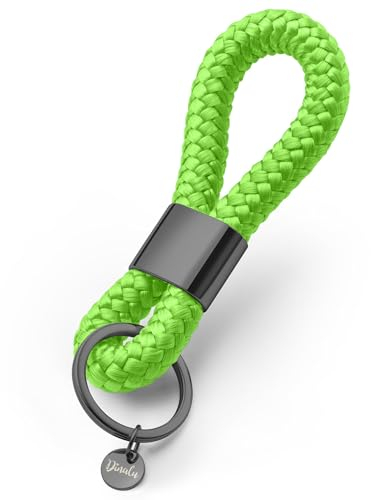 Schlüssel-Anhänger im maritimen Desing, Schlüsselanhänger mit schwarzem Metall, edel in vielen Farben, Key-Chain shining green