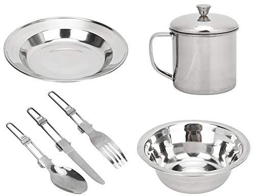 Platos Al Aire Libre Utensilios de Cocina para Picnic Platos Al Aire Libre, Vajilla Duradera para Exteriores, Juego de Livianos y Porttiles para Acampar para Montaismo