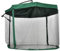 Outsunny Parasol déporté octogonal manivelle rotatif 360 ° avec moustiquaire et pied en croix Ø 295 x 242H cm - vert