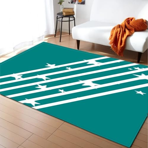 Modern Innen Fußmatte 50 X 80 cm / 19.6 X 31.5 Streifen Sterne Linien,Kurzflor Teppiche rutschfest Waschbarer Badematte,Für Badezimmer Küche Schlafzimmer Einganglsbereich -5R0Q1L8M0H0U