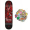 FLIP Skateboard Skateboard Dragon Deck 8.5 Grip Gratis + 20 Sticker (Red Dragon Flip, 8.5)