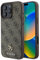 CG MOBILE Guess HC PU 4G Small 4G and Classic Hülle für iPhone 16 Pro kompatibel mit MagSafe Braun