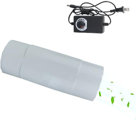 UEGFSIJRF Small Inline Fan 2 Inch,32 CFM Inline Exhaust Blower Micro Booster Fan 12V Ventilation with Speed Controller for Attic Workshop Greenhouse(50MM)