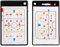 Serenitison Eishockey Taktiktafel,Löschbare magnetische Eishockey Taktische Strategietafel,Trocken Abwischbar Doppelseitig Trainer Klemmbrett Eishockey,Abwischbare,Wiederverwendbare(38 * 23cm)