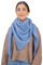 Seasons of April Kuschelig weicher Damen Schal in dreieck Form uni Farben - Britta (Jeansblau)