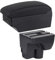 DZSYOHFS Auto Armlehnen Box Armlehnenbox Drehbarer Dual-Layer-Aschenbecher 3 USB-Aufladung Autodekorationszubehör Mittelkonsolen-Aufbewahrungsbox Für Segel 3 Auto Mittelarmlehne