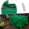 Gewebeplane Grün Abdeckplane 3.4 x 5.5 m Uv-Beständig, Reißfest, Lichtdicht, Wasserdicht Hochwertige PVC Teichfolie für LKW, Pool, Holz Gartenmöbel, Grün