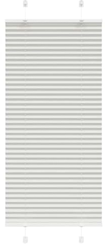 vidaXL Plissee Hellgrau 55x150 cm Stoffbreite 54,4 cm Polyester