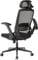 Realm of Thrones VALOUR Ergonomic Office Chair for Home, Gaming Desk Chair, 3D Headrest/High Back Mesh/Comfort Cushion Seat/2D Rotating Armrests/Adjustable Lumbar Support/Heavy Duty Steel Base (Black)