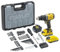 STANLEY FATMAX Kit Trapano Avvitatore Percussione 18V Brushless, 2 Batterie, 100 Accessori