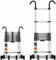 DJHFHCS Teleskopleiter Mehrzweckleiter Teleskop-Leiter Mehrzweck Aluminium Teleskop-Leitern mit Haken Heavy Duty Folding Climb Professional Extension Loft Ladder für Home Vision Enterprise