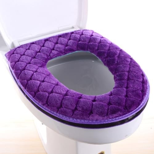 Thick Warm Toilet Seat Cushion Stretchable Washable Cloth Universal Toilet Seat Mat/seat Cover pad (PL)