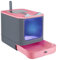 Cassettiera per lettiera per gatti, casa da toilette, lettiera, lettiera chiusa a gatto, plastica (PP) senza BPA-44,5 x 36,5 x 34,5 cm, contenitore per lettiera sterilizzato, rosa