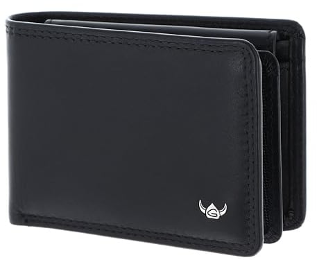 Golden Head Leder Geldbörse Polo RFID Protect Minischeintasche 1040 Schwarz