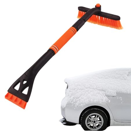 Yonuaret Eiskratzer - Abnehmbare Schaufel mit rutschfestem Griff | Teleskopierbarer Auto-Eiskratzer mit Schneebürste,Winter Reinigung Von Windschutzscheibe Und