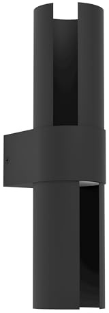 EGLO LED Wandleuchte außen Montelauro, Außenlampe drehbar | Außenleuchte Hauswand, Outdoor Wandlampe aus Alu in Schwarz, warmweiß - neutralweiß - kaltweiß, IP65