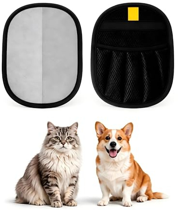 Searley Pet Hair Remover Katzenhandschuh, Doppelseitige Fellhandschuhe Katze, starker elektrostatischer Saugkraft, Tierhaarentferner Handschuh, für Waschen Enthaaren, Reinigung von Teppichen Sofas