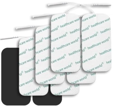 Maternity Tens Pads x 8 By Healthcare World Suitable for Labour Tens Machines, OBI, Elle, NeuroTrac, Lloyds