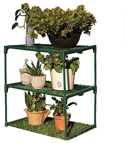 Zenport SH3222A 3-Tier Greenhouse Plant Growing Rack