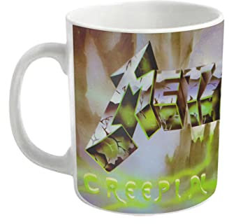 Metallica Kaffeetasse Creeping Death Band Logo Nue offiziell Weiß Boxed One Size