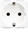 Legrand N4141MA Steckdose + Tragring SL, Weiß