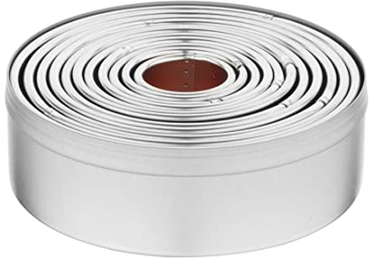 Vogue Round Plain Cutters - 100mm 4 (11 Piece)