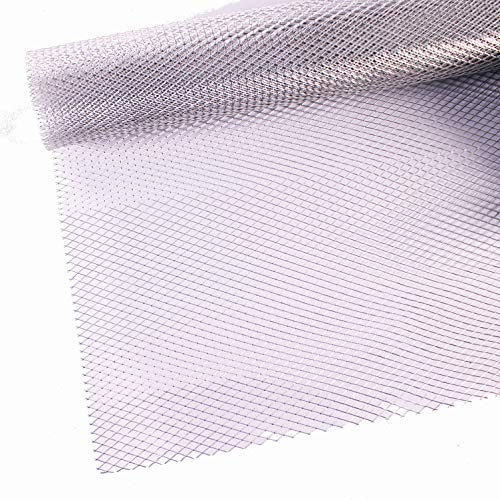 BCreativetolearn 50 cm (W) Aluminium Modellier Drahtgitter, Feines Drahtgeflecht, 3 m x 50 cm, Rostfrei, Lochgröße: 1 mm x 2 mm, Silber, M513L, 2993230031