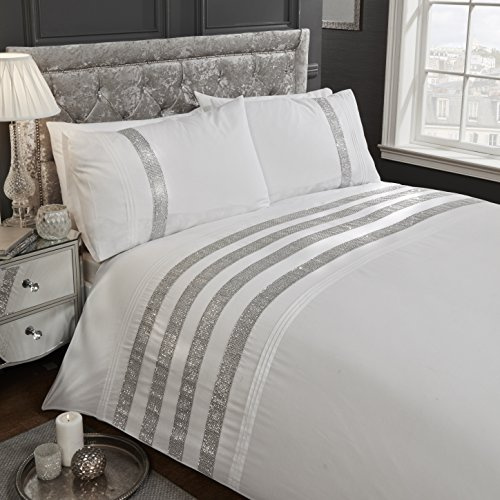 Rapport Carly Duvet Set, White, Super King