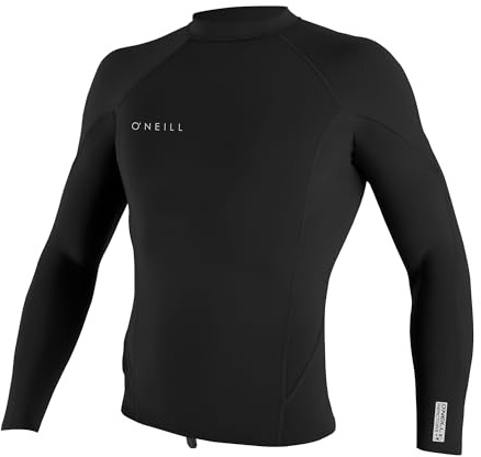 O'Neill Men's Reactor-2 1.5mm L/S Top Wetsuit - Black/Black/Black / Medium