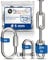 2 Stueck 200-cm = 2-Meter 5-mm starke Verlaengerungs-Kette aus Edelstahl Bruchlast max 900 kg mit Schaekel Schraub-Verbinder aus V4A Befestigungs-Set Aufhaengung von Boxsack Haengematte Haengesessel
