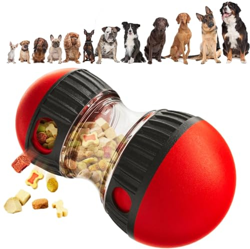Jouet interactif pour Chien/Indestructible, Distributeur de croquettes, Balle Interactive Chien, Jouet Intelligent - Lutte Contre l'ennui, Jeu d'occupation - Tout Type de Chien
