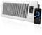 AC Infinity AIRTAP T4 White, Register Booster Fan for 4” x 12” Register Holes, Improves Heating & Cooling Vents, Quiet 10-Speeds, Bluetooth App Control Data Alerts