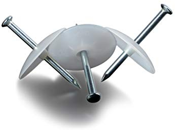 Kimmel Dischi per chiodi, fissaggio cavi, clip per cavi, disco di serraggio 27-2,0 x 60 (confezione da 50), naturale