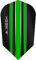 Mission Darts Mesh Dart Flights | 100 Mikron UV-Finish | schlanke Form, grün, 1 Set mit 3 Flights (1xF1986)