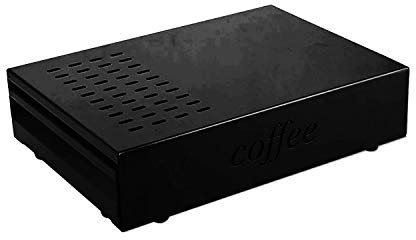 Kaffeeklopfbox Espresso Klopfer Schublade (schwarz)