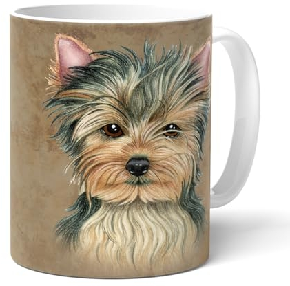 YORKSHIRE/YORKIE (C) - Taza de cafe y té. Divertida taza con la imagen de un perro y un divertido texto. Un regalo para todos los amantes y dueños de perros.