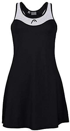 HEAD Womens Diana Dress W Kleid, Black/White, S