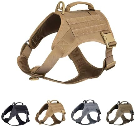 EXCELLENT ELITE SPANKER Taktisches Hundegeschirr Weste mit Griff Militärisches Hundegeschirr Verstellbares Trainingsgeschirr Kein Zug-Hundegeschirr(COB-S)
