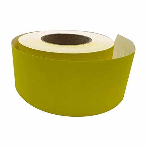 3 Ace Crafts Straight Edge Paper Border Roll (Lemon Yellow) 48mm x 50 Meters, Jumbo, for Drawing, Painting, Sketches, Backdrop, Schools, Office, Nurseries, College, Artists, Poster, Notice Boards