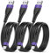 iPhone Charger 3Ft 3Pack for MFi Certified, OIITH iPhone Charging Cord 3 Foot, Long 3 Feet iPhone Charger Cable, 2.4A iPhone Fast Power Wire Compatible with iPhone12/11/XS/Max/XR/X/8/7/6/iPad