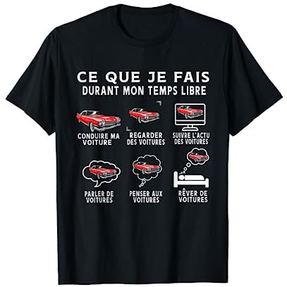 Humour Voiture enfant homme Cadeau voiture vintage Drôle T-Shirt